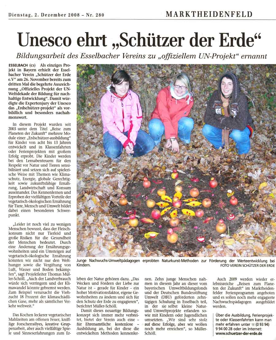 Unesco ehrt Schützer der Erede e.V.